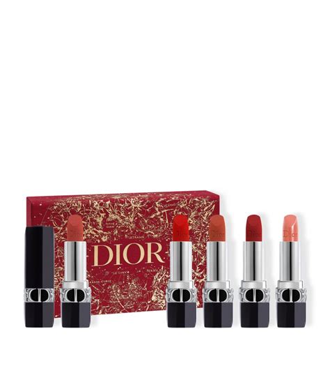 limited edition rouge dior lipstick set|Dior mini rouge lipstick set.